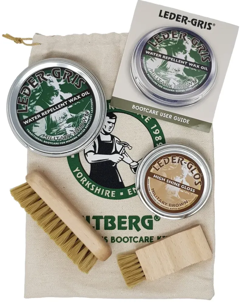 Altberg Footwear Cleaning & Proofing-MOD Brown Boot Care Kit