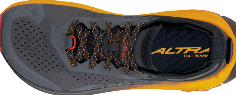Altra Hiking Shoes & Boots|Running Shoes-Mens Olympus 6 Trail Shoes - Black-Orange