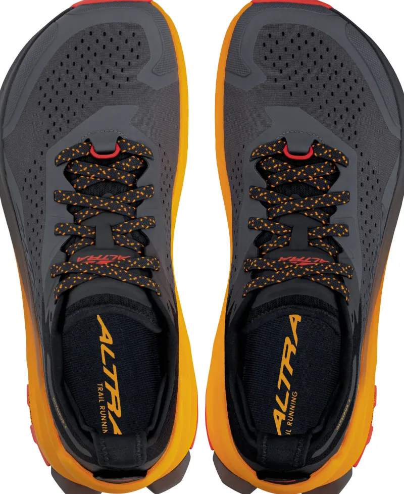 Altra Hiking Shoes & Boots|Running Shoes-Mens Olympus 6 Trail Shoes - Black-Orange