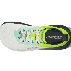 Altra Running Shoes-Womens Olympus 6 Trail Shoes - Gray-Lime