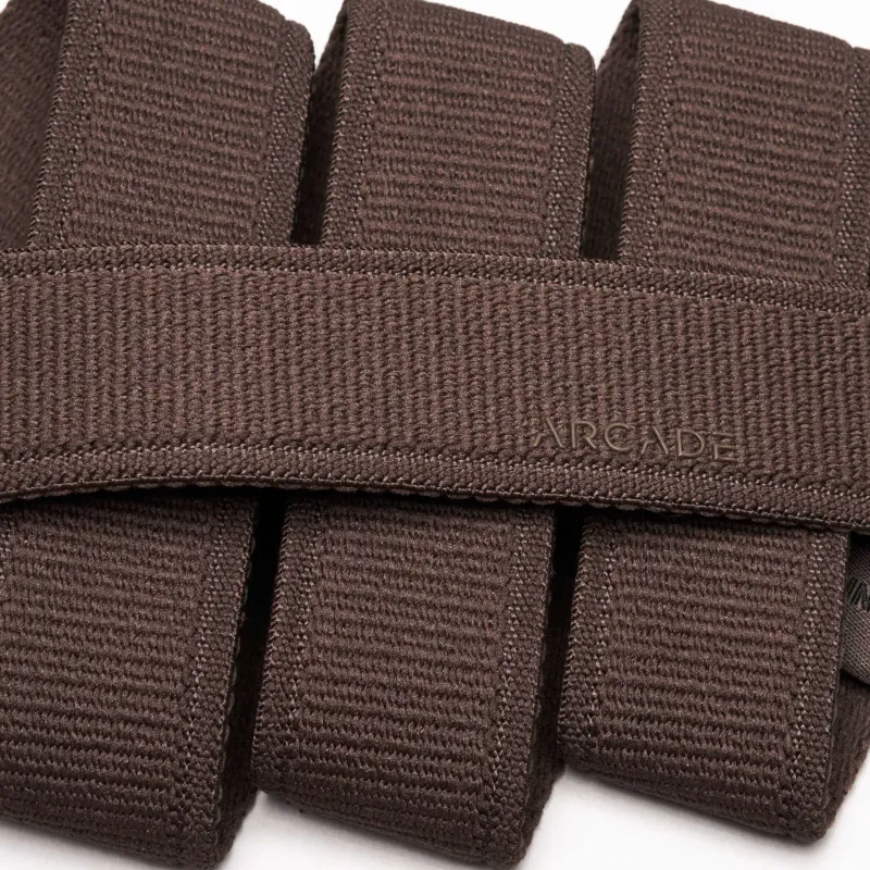 Arcade Belts & Braces-Atlas Slim Belt - Medium Brown