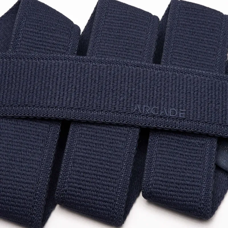 Arcade Belts & Braces-Atlas Slim Belt - Navy