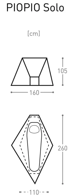 Bach Ex Demo Tents & Camping-PioPio Solo Tent - Willow Bough Green - DEMO MODEL