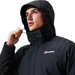 Berghaus Waterproof Jackets-Mens Hillwalker Jacket IA - Black-Black