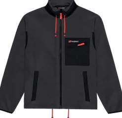 Berghaus Fleece & Mid Layer|Fleece & Mid Layer-Unisex Ascent 91 Fleece Jacket - AU Grey Pinstripe-Jet Black