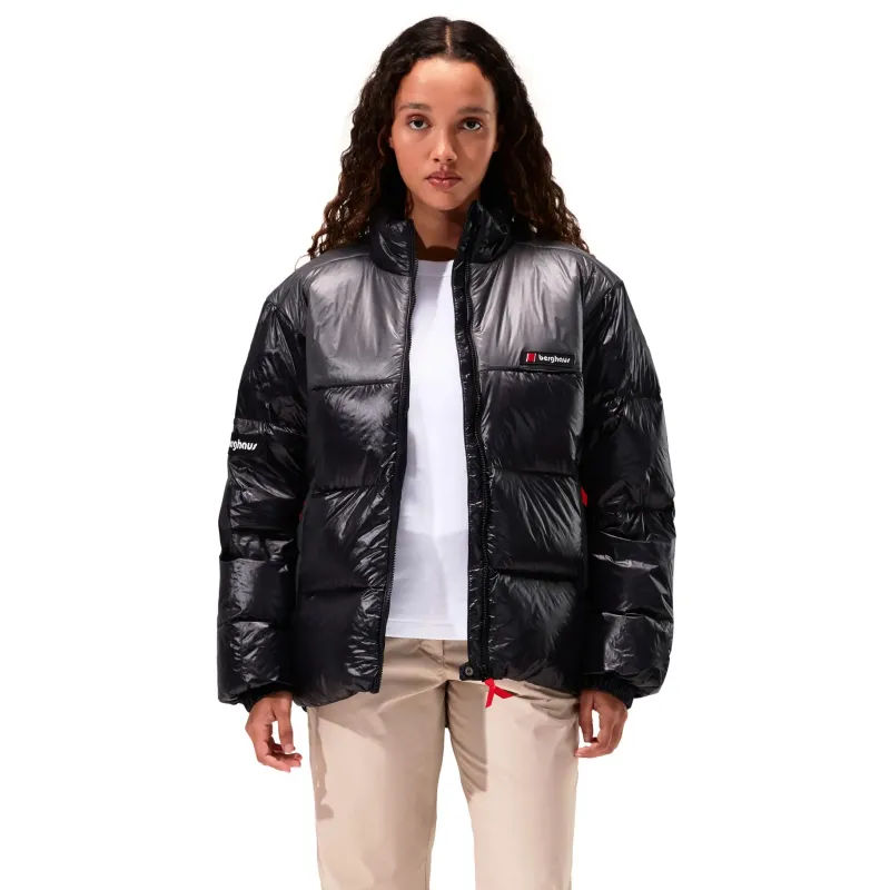 Berghaus Insulated Jackets|Insulated Jackets-Unisex Blockback Down Jacket - Jet Black-Grey Pinstripe
