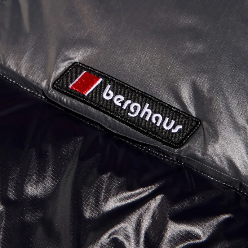 Berghaus Insulated Jackets|Insulated Jackets-Unisex Blockback Down Jacket - Jet Black-Grey Pinstripe