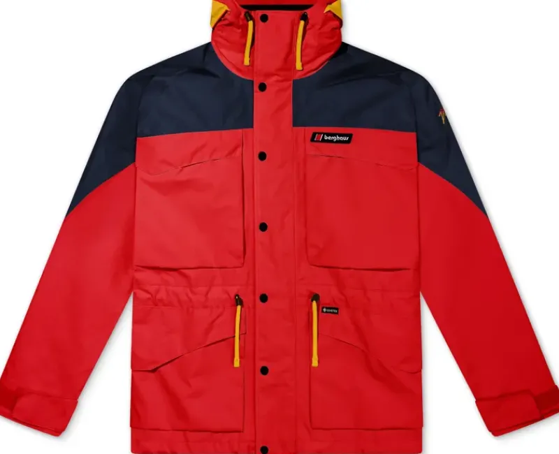 Berghaus Waterproof Jackets|Waterproof Jackets-Unisex Mera Peak 2000 Jacket - Mountain Carmine-Dusk-Amber