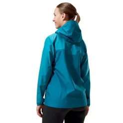 Berghaus Waterproof Jackets-Womens Deluge Pro 3.0 Jacket - Deep Ocean-Jungle Jewel