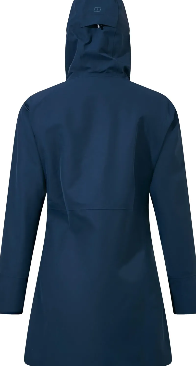 Berghaus Waterproof Jackets-Womens Omeara Long Shell Jacket - Dusk