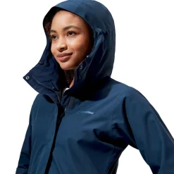Berghaus Waterproof Jackets-Womens Omeara Long Shell Jacket - Dusk