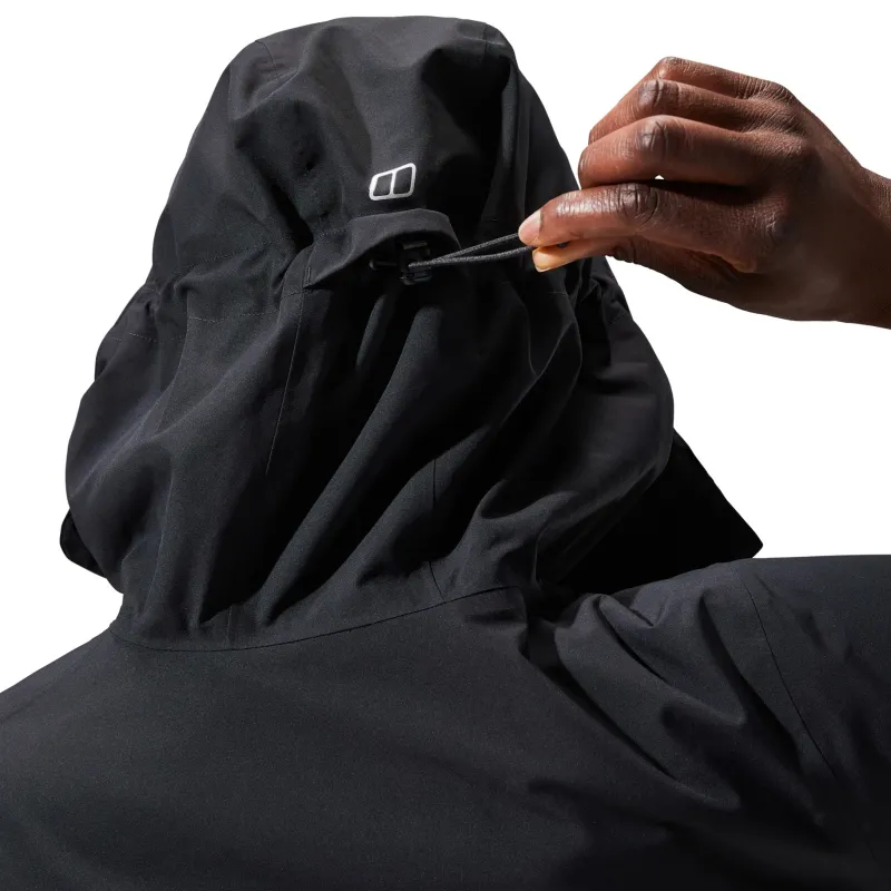 Berghaus Waterproof Jackets-Womens Omeara Long Shell Jacket - Black