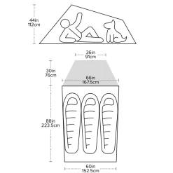 Big Agnes Backpacking & Lightweight Tents-C Bar 3 Tent