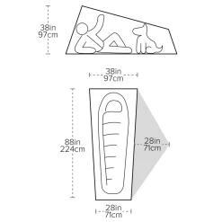 Big Agnes Backpacking & Lightweight Tents-Copper Spur UL1 Tent - Lichen Green