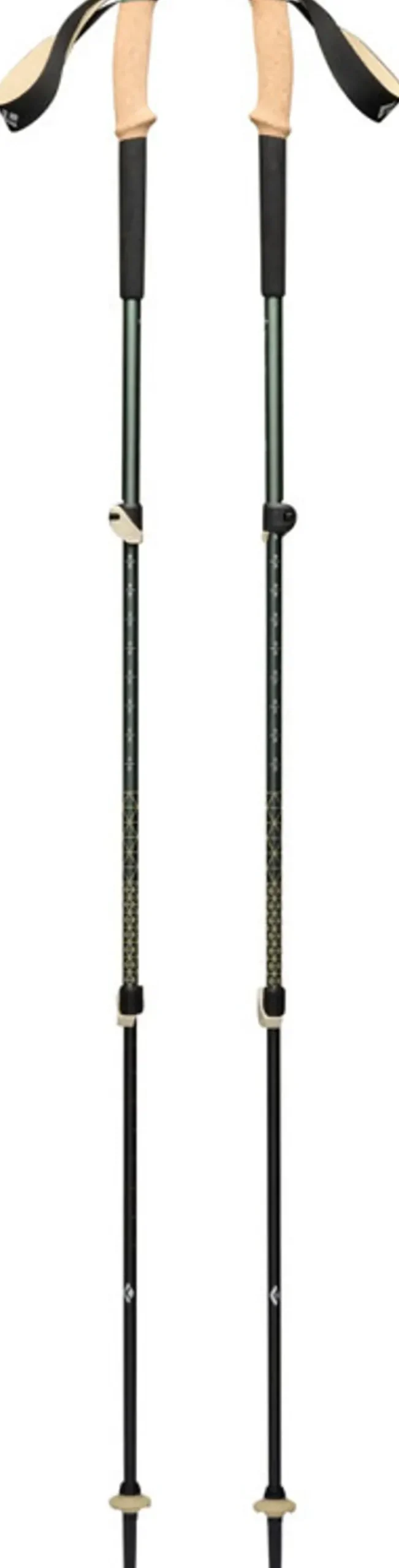 Black Diamond Walking Poles-Trail Cork Trekking Poles - Laurel Green
