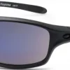 Bloc Eyewear Eyewear-BLOC Daytona Sunglasses - Matt Black-Blue Mirror