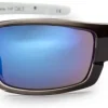 Bloc Eyewear Eyewear-BLOC Delta Sunglasses - Crystal Black-Blue Mirror