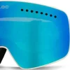 Bloc Eyewear Eyewear-BLOC Fifty-Five Goggle - Matt White-Blue Mirror Lens-Powder Lens