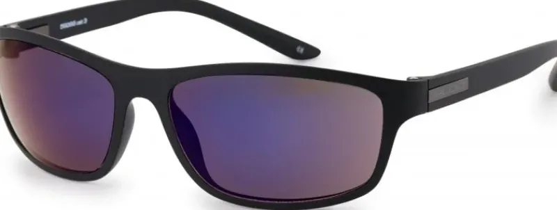 Bloc Eyewear Eyewear-BLOC Hornet Two Sunglasses - Matt Black-Blue Mirror