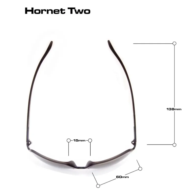 Bloc Eyewear Eyewear-BLOC Hornet Two Sunglasses - Matt Black-Polarised Grey