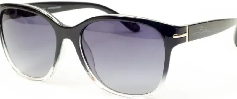 Bloc Eyewear Eyewear-BLOC Lilly Sunglasses - Crystal Black Fade-Grey Graduated