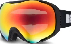 Bloc Eyewear Eyewear-BLOC Mask Goggle - Matt Black-Dark Brown Red Mirror