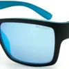 Bloc Eyewear Eyewear-BLOC Riser Sunglasses - Black Blue-Blue Mirror