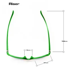 Bloc Eyewear Eyewear-BLOC Riser Sunglasses - Black Green-Green Mirror
