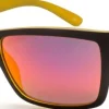 Bloc Eyewear Eyewear-BLOC Riser Sunglasses - Matt Black-Yellow Red Mirror