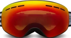Bloc Eyewear Eyewear-BLOC Small Fit Moon Goggle - Matt Black-Brown Red Mirror Lens