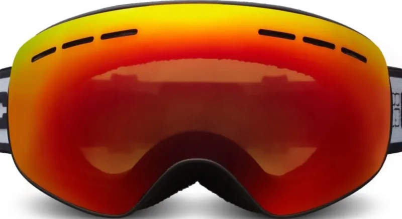 Bloc Eyewear Eyewear-BLOC Small Fit Moon Goggle - Matt Black-Brown Red Mirror Lens