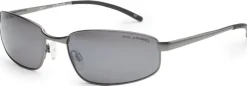 Bloc Eyewear Eyewear-BLOC Square Sunglasses - Gun Metal-Polarised Grey