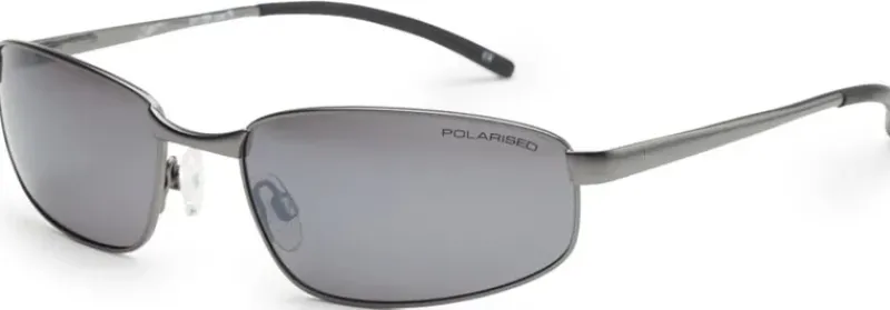 Bloc Eyewear Eyewear-BLOC Square Sunglasses - Gun Metal-Polarised Grey