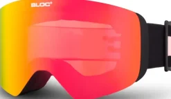 Bloc Eyewear Eyewear-BLOC Thirty-Five Goggle - Matt Black-Brown Red Mirror