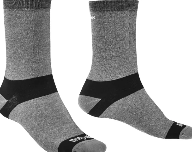 Bridgedale Socks|Socks-Mens Coolmax Liner Socks - Twin Pack - Grey