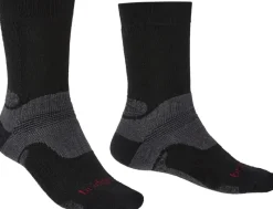Bridgedale Socks|Socks-Mens Hike Midweight Merino Socks - Black