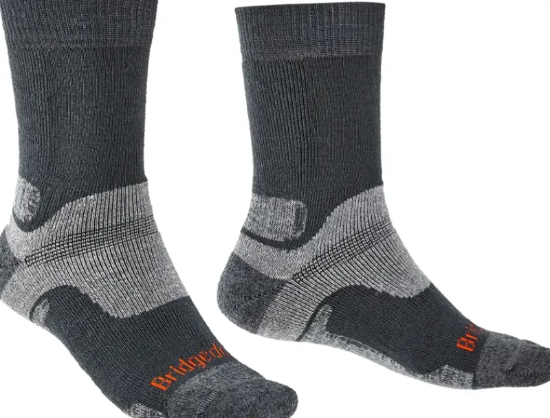 Bridgedale Socks|Socks-Mens Hike Midweight Merino Socks - Gunmetal