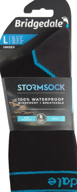 Bridgedale Socks|Socks-Mens StormSock Midweight Boot Sock - Black