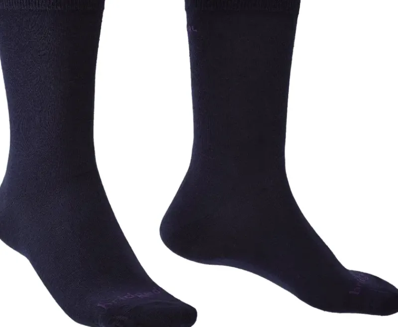 Bridgedale Socks|Socks-Unisex Thermal Liner Socks - Twin Pack - Navy