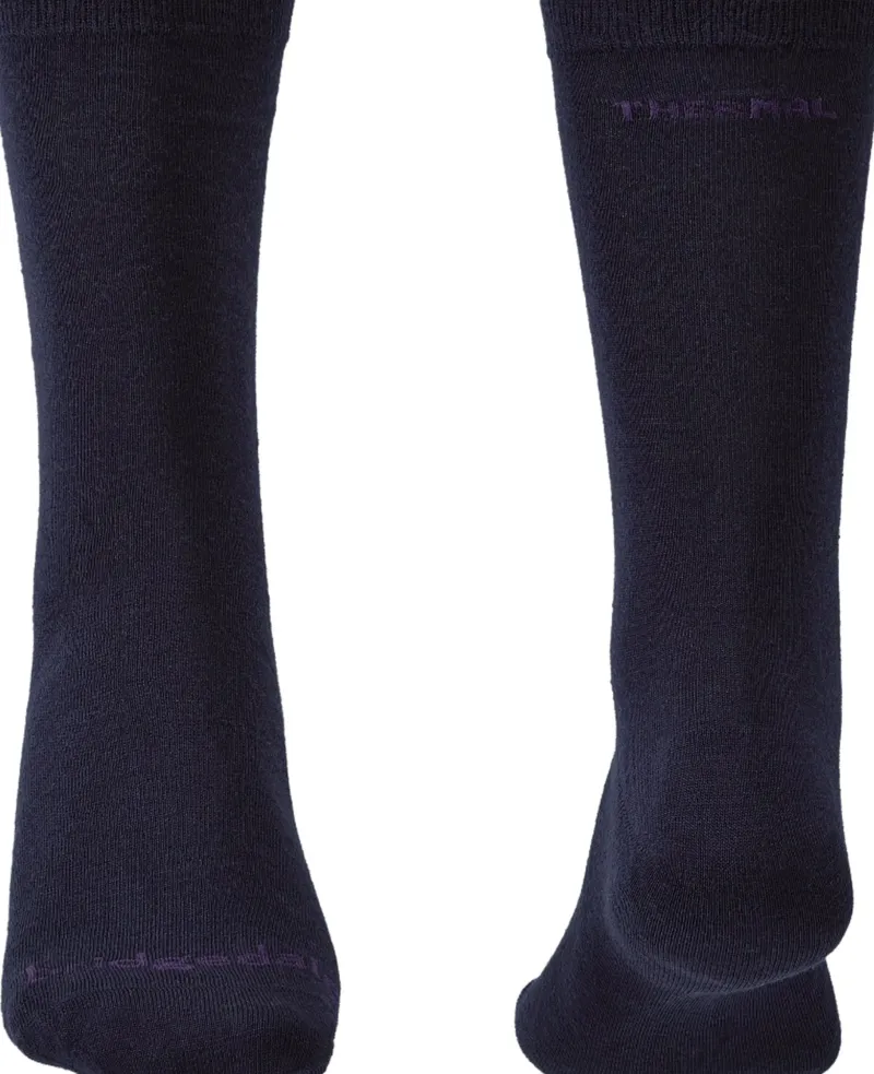 Bridgedale Socks|Socks-Unisex Thermal Liner Socks - Twin Pack - Navy