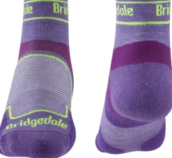 Bridgedale Socks|Socks-Womens TRAIL RUN Ultralight T2 Coolmax Sport Low Socks - Purple