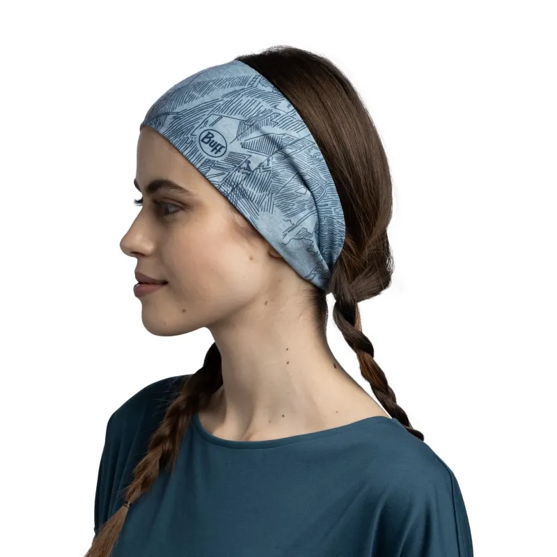 Buff Hats-Coolnet UV Wide Headband - Laven Mist