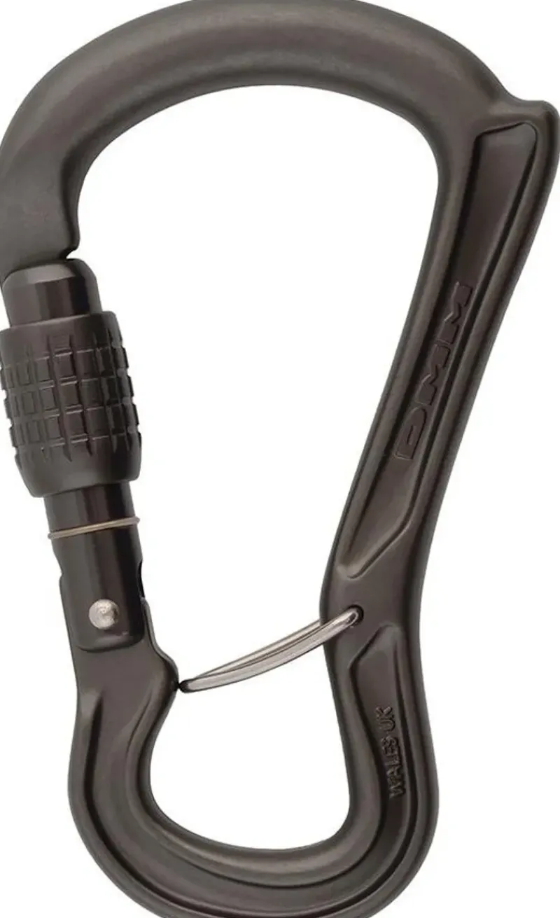 DMM Carabiners & Quickdraws-Ceros Screwgate Carabiner - Matt Grey