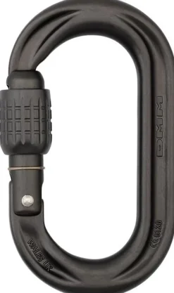 DMM Carabiners & Quickdraws-PerfectO Screwgate Carabiner - Matt Grey