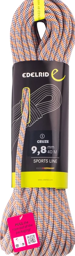Edelrid Ropes & Slings-Ceuze 9.8mm x 50m Climbing Rope - Icemint-Sahara