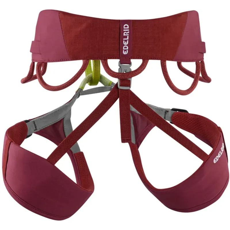Edelrid Harnesses-Womens Jayne IV Climbing Harness - Rhubarb Red