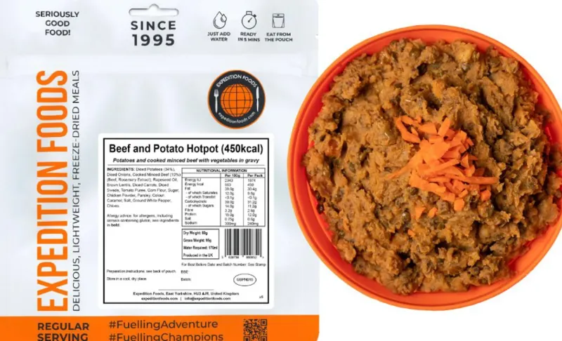 Expedition Foods Lunch/ Dinner-Beef and Potato Hotpot - 450kcal