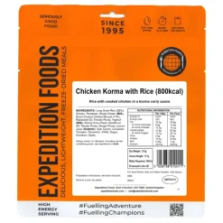 Expedition Foods Lunch/ Dinner-Chicken Korma with Rice - 800kcal