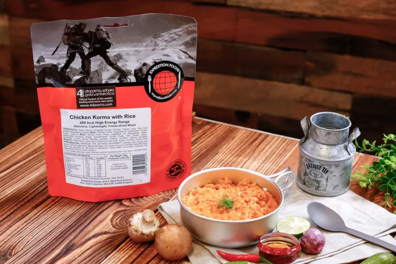 Expedition Foods Lunch/ Dinner-Chicken Korma with Rice - 800kcal