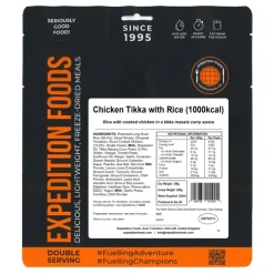 Expedition Foods Lunch/ Dinner-Chicken Tikka with Rice - 1000kcal